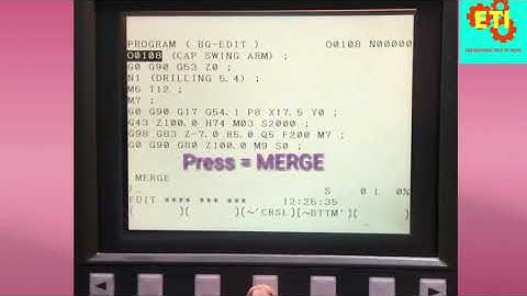 VMC PROGRAMMING MERGE FUNCTION USE IN FANUC CONTROL VMC