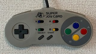 Nintendo Super Famicom Super Joy Card Turbo Controller RetroBright スーパーファミコンスーパージョイカード Clean and Fix