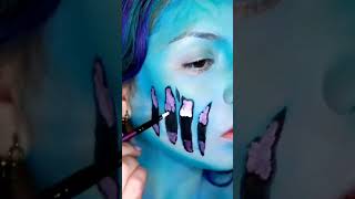 Transforming in to Emily the Corpse from the Tim Burton Character CorpseBride #makeuplooks