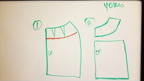 How to Draft a Skirt Yoke Pattern