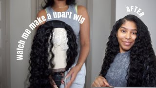 MAKE A U PART WIG STEP BY STEP BY BUNDLES! AFFORDABLE PERUVIAN WATER WAVE | BEAUTYFOREVER HAIR