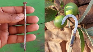 Turning a iron NAIL into a Beautiful HOOKS