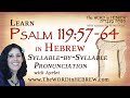 Learn Psalm 119:57-64 in Hebrew - &quot;KHET&quot;