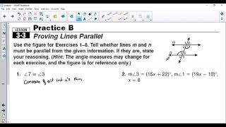 Grade 7-Geometry Ch.3-3 Proving Lines Parallel