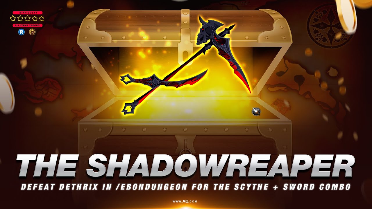 AQW Midweek Update #104 The ShadowReaper scythe! and satsun daily! AQW Midweek Update #104 The ShadowReaper scythe! and satsun daily!