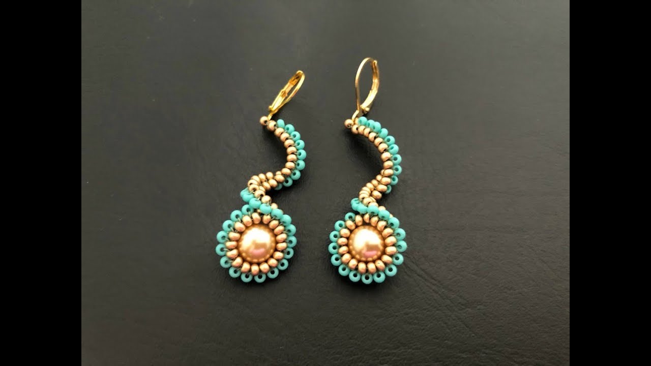 Stylish Beaded Earrings How to make Beaded Earrings YouTube