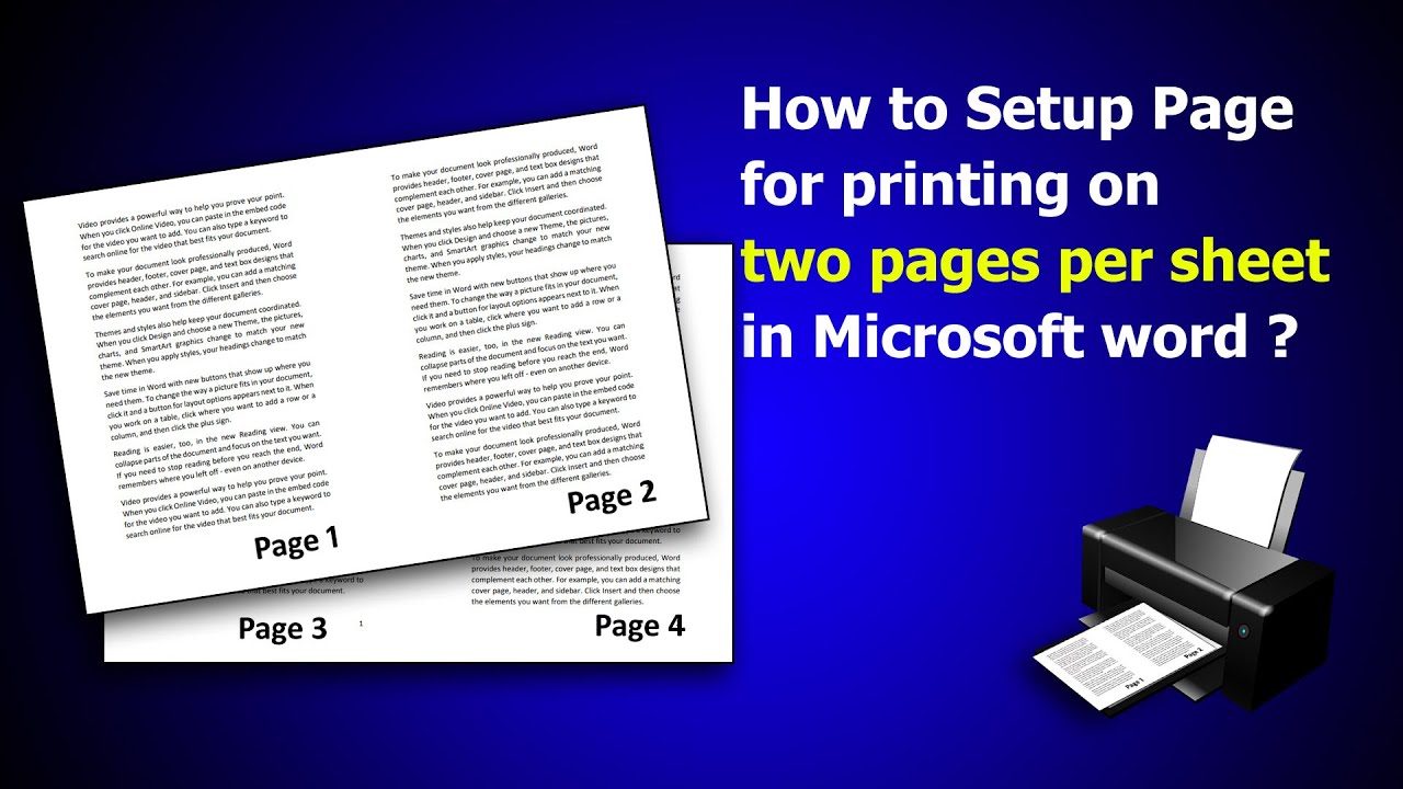 How To Print 2 Pages In One Sheet Pdf Microsoft Edge - Design Talk