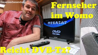 Einfache Lösung: Fernsehen im Wohnmobil. Reicht DVB-T2 im Kastenwagen Pössl 2Win Plus?