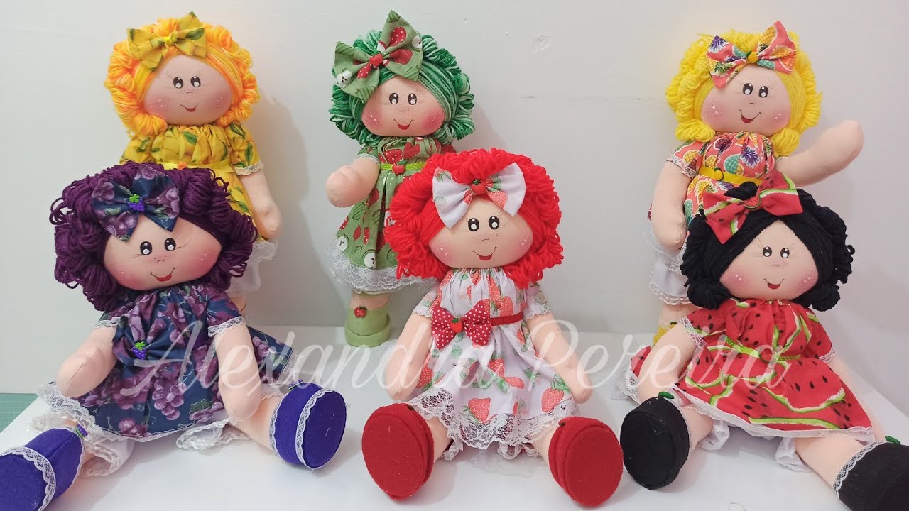 Coleção Bonecas  Frutinhas 🥰🥰quer aprender vem comigo ♥️