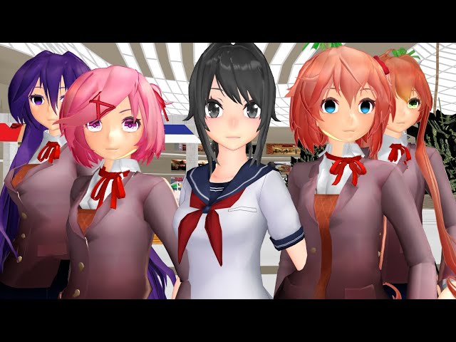 MMD] DOKI DOKI LITERATURE CLUB (VOCALOID) by HeyMisaki-chan on