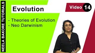 Evolution | NEET | Theories of Evolution - Neo Darwinism | Neela Bakore Tutorials