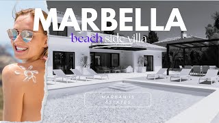 WoW, Beach side, modern Villa in Marbella, a few steps to the beach and Puerto Banus.