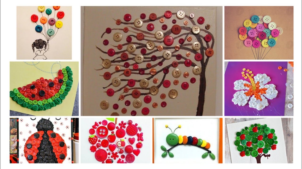 diy craft best ideas for use of button| best ideas for making Craft ...