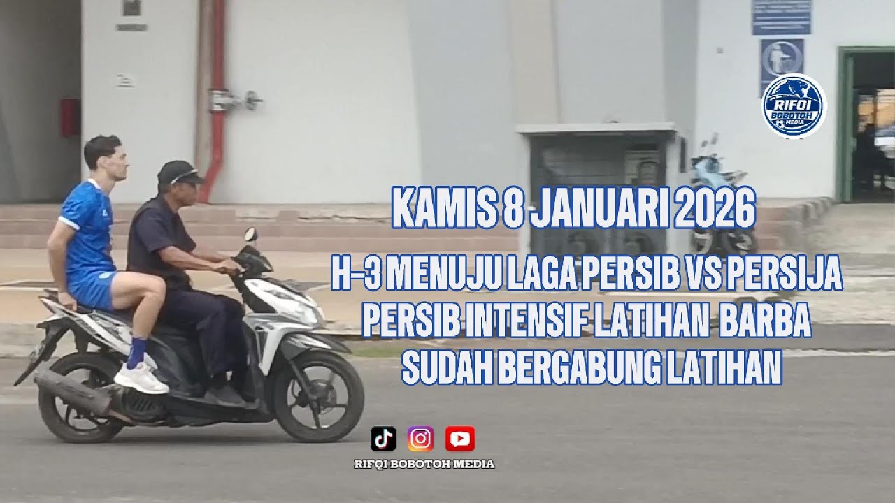 H-3 menuju laga Persib vs Persija Persib intensif latihan Barba sudah begabung latihan