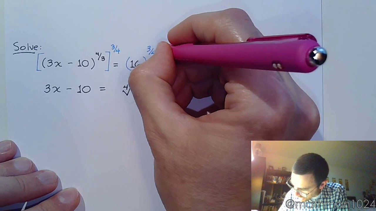 Radical Equations - Part 4 - YouTube