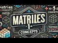 MATRICES - 1 || ONESHOT || BTECH MATHS