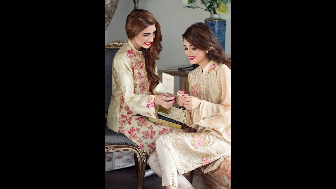 Latest Pakistani Eid Dress Collections 2018 for Girls & Women