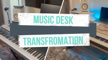 VLOG | Electronic Music Desk with An 88-key Keyboard Tray DIY Project
