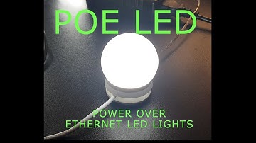 Power over Ethernet (PoE) LED LIGHTS - Testing a small system for a tiny office.
