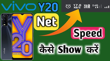 Vivo y20 mein Net Speed kaise Show kare | How to Show Net Speed in Vivo y20 | Vivo y20 network Speed