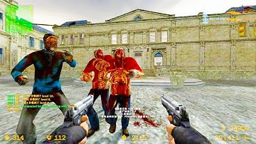 Counter Strike Source - Zombie Mod Online Gameplay on cs_cabinet8 map