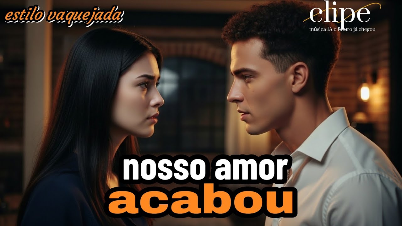 Estilo vaquejada clipe, nosso amor acabou, musica IA o futuro já chegou
