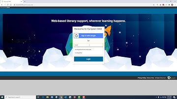 Kurzweil 3000 (K3000) How-To Login