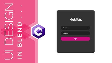 WPF Tutorial : XAML UI design in Visual studio blend 2019 | Login Animation | C# WPF