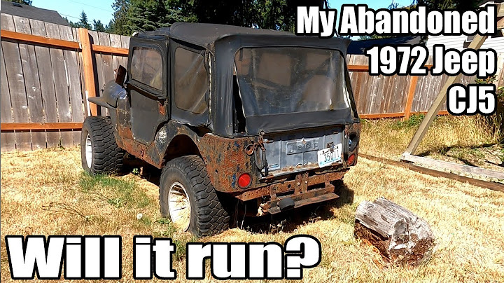 My Abandoned 1972 Jeep CJ5 - Will It Run - AMC 360, T18 Dana 20