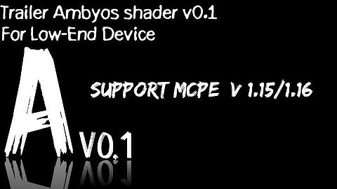 Ambyos shader v0.1{RTX ON},Support MCPE V 1.15/1.16+