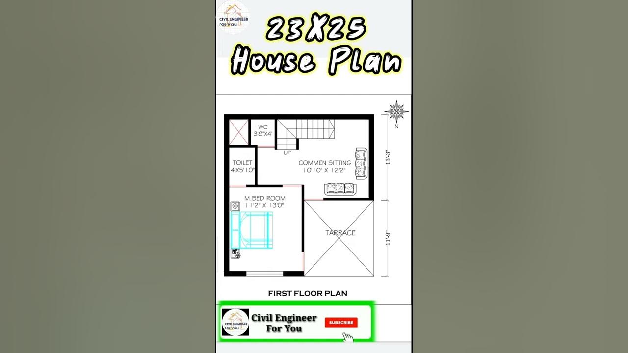 23x25-first-floor-house-plan-23x25homedesign-shorts-youtube
