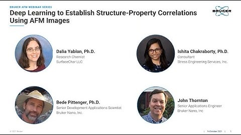 Deep Learning to Establish Structure Property Correlations Using AFM Images | Bruker