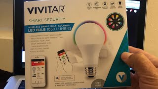 VIVITAR wireless smart multi colored LED  bulb 1050 Lumens review screenshot 1