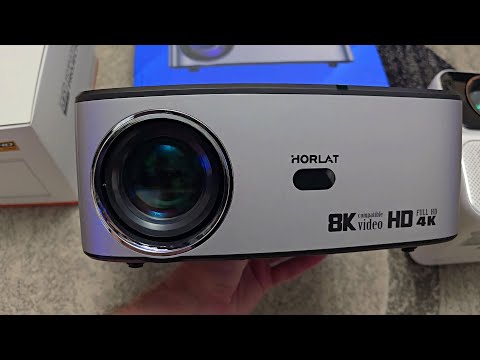 НОВИНКА! ОБЗОР ЯРКИЙ ПРОЕКТОР HORLAT на Android, 4K 18000 люм (тест, плюсы и минусы)