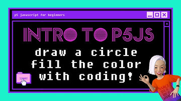 (ENG,한글) P5 js Tutorial for Complete Beginners 1.1: fill, stroke, ellipse, background functions