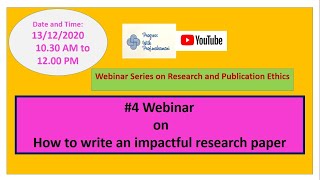 How to write an impactful research paper- Part 3  | Progress with Prof.Mahamani