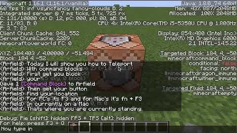 How To Teleport In Minecraft Using Command Blocks | Mac and PC