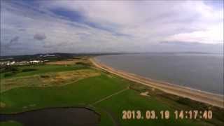 ARDU:Plane APM2.5 first waypoint test with the Bixler 2 over Irvine beach park