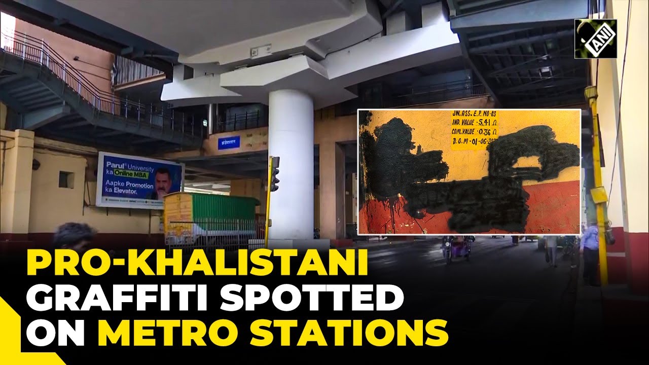 Pro-Khalistani graffiti & anti-PM Modi slogans found at 2 metro stations in Delhi