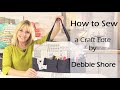 How to Sew a craft bag with pockets by Debbie Shore, and a Giveaway!