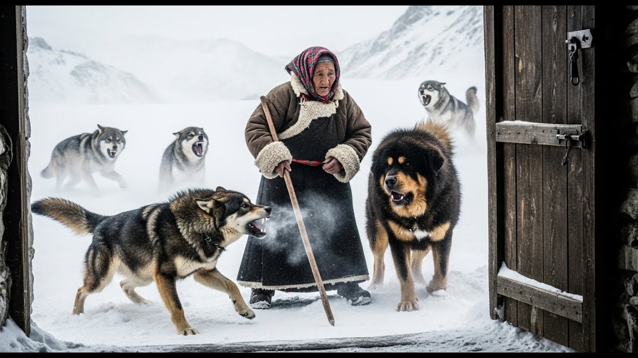 "75°C Hellstorm! 88-Year-Old Grandma & Tibetan Mastiff vs Deadly Wolves | Survival Story
