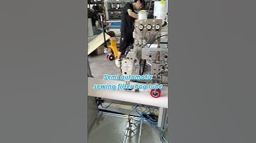 Semi automatic filter bag stitching line #filterbag #sewingmachine