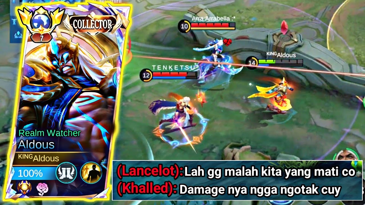 ALDOUS GW NGAMUK !!! MUSUH KAGET LIAT DAMAGE NYA -MLBB