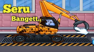 Bermain game Ekcavator, membersihkan taman, mengisi bahan bakar, dan mencuci bersih ekcavator. screenshot 3