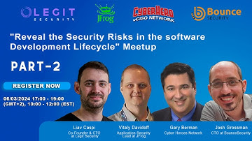 The Real Application Security Issues - by Josh Grossman 👉Reveal the Security Risks in the SDL Meetup