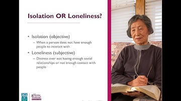 Isolation and Loneliness  - Professional Caregiver Webinar