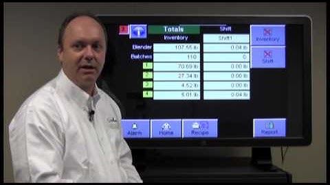 TrueBlend SB2 Control-Inventory Totals Screen