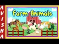 Farm Animals animated | Farm Animals | Goat , Sheep Sounds , Ducks , Cows ,Rabbits , Horses |