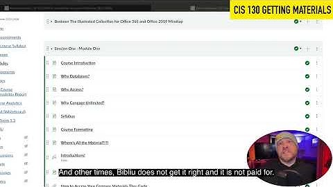 CIS 130 Getting Your Materials