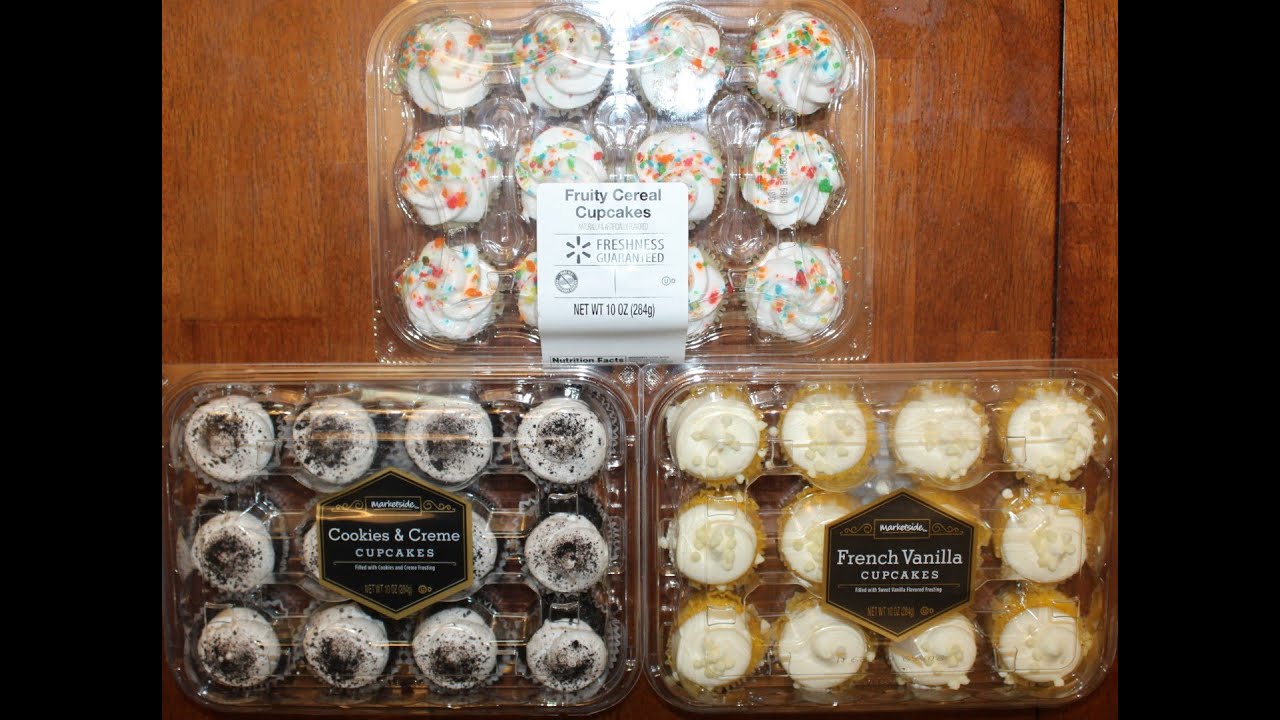 Walmart Marketside Cupcakes Fruity Cereal Cookies Creme And French Vanilla Review Youtube